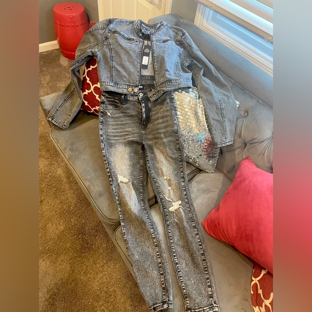 Denim Jean Set - Picture 2 of 4
